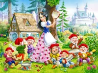 Puzzle Snow White and the Dwarfs
