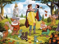 Jigsaw Puzzle Snow White and prince