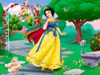 Слагалица Snow White in garden