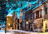 Jigsaw Puzzle Bergen in winter