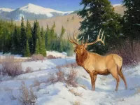 Jigsaw Puzzle Red deer