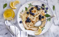 Bulmaca Blueberry pancakes