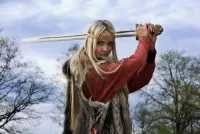 Zagadka Blonde with a sword