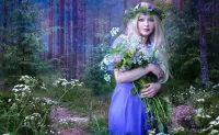 Слагалица The blonde in the woods