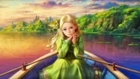 Jigsaw Puzzle Blonde in boat