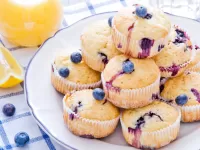 Jigsaw Puzzle Blueberry Muffins