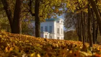 Rompicapo Bogoroditsky Park in autumn
