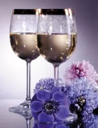 Bulmaca Glasses and bouquet