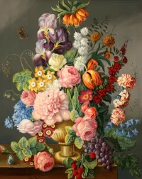 Пазл  Натюрморт с цветами 