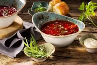Puzzle Borsch with herbs