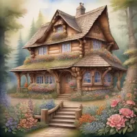 Puzzle Log house