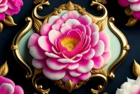 Слагалица Brooch with a flower