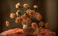 Jigsaw Puzzle Bouquet of carnations
