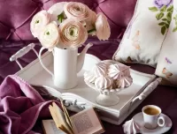 Rompecabezas Bouquet and meringue