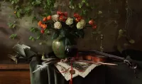 Quebra-cabeça Bouquet and glass