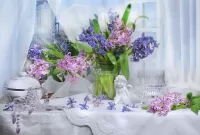 Puzzle Bouquet and figurine