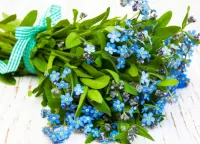 Jigsaw Puzzle A bouquet of forget-me-nots