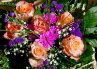 Слагалица Bouquet of roses