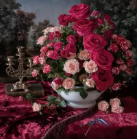 Puzzle Bouquet of roses