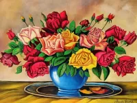 Jigsaw Puzzle Bunch of roses