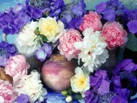 Puzzle Bunch of peonies