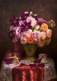 Bulmaca Bouquet of flowers