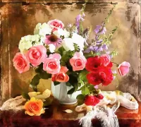 Bulmaca Bouquet of flowers