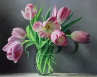 パズル A bouquet of tulips