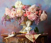 Rompecabezas Bouquet in a beautiful vase