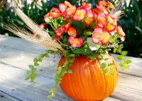 パズル Bouquet in a pumpkin