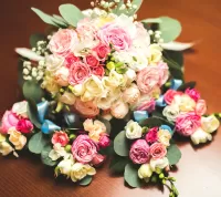 パズル Bouquets with roses