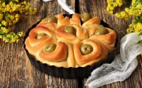 Jigsaw Puzzle Rolls with olives
