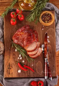 Jigsaw Puzzle Baked pork with spices