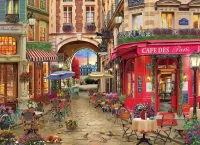 Jigsaw Puzzle Cafe Des Paris