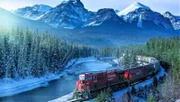 Jigsaw Puzzle Canadian railroad