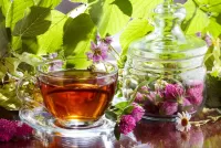 Rompecabezas Tea and flowers