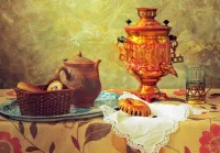 Zagadka Tea from a samovar