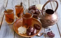 Jigsaw Puzzle Tea with dates