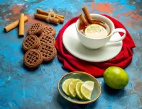 Quebra-cabeça Tea with cinnamon