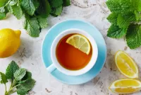 Quebra-cabeça Tea with lemon