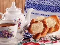 Jigsaw Puzzle Tea with cheese