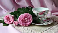 パズル Cup and roses