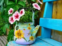 Пазл Чайник для цветов