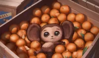 Rompecabezas Cheburashka in oranges