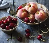 Quebra-cabeça Cherries and peaches