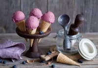 Jigsaw Puzzle Blueberry ice cream