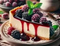 Quebra-cabeça Bolo de queijo de amora