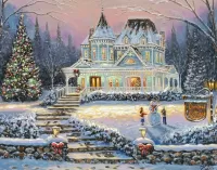 Jigsaw Puzzle Christmas cottage
