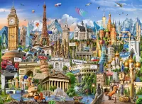 Jigsaw Puzzle Wonders of Europe