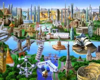 Jigsaw Puzzle Wonders of the world